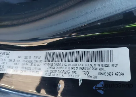 2019 Ram 1500 Laramie 4X4 5'7 Box from USA, damaged, VIN 1C6SRFJT0KN712967